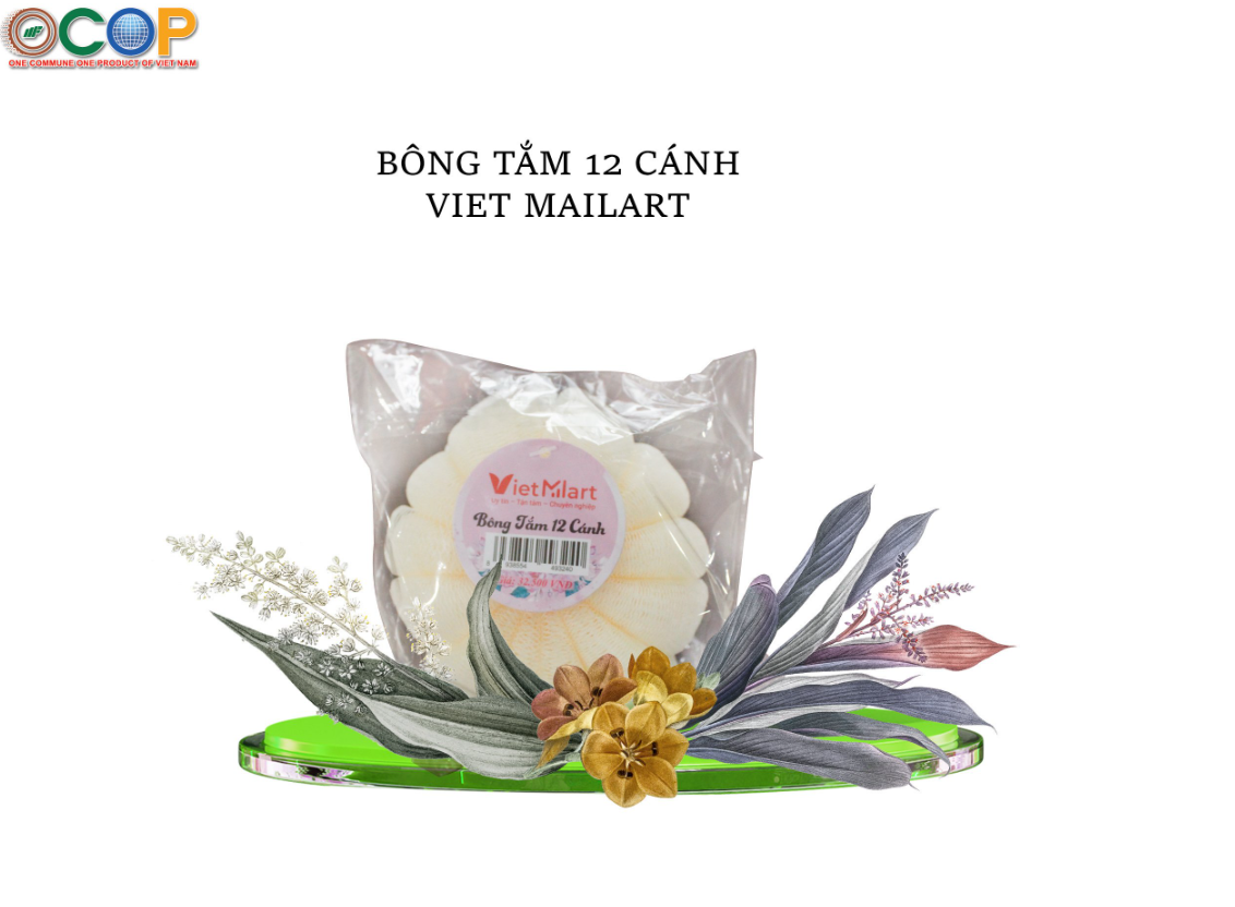 Bông tắm 12 cánh